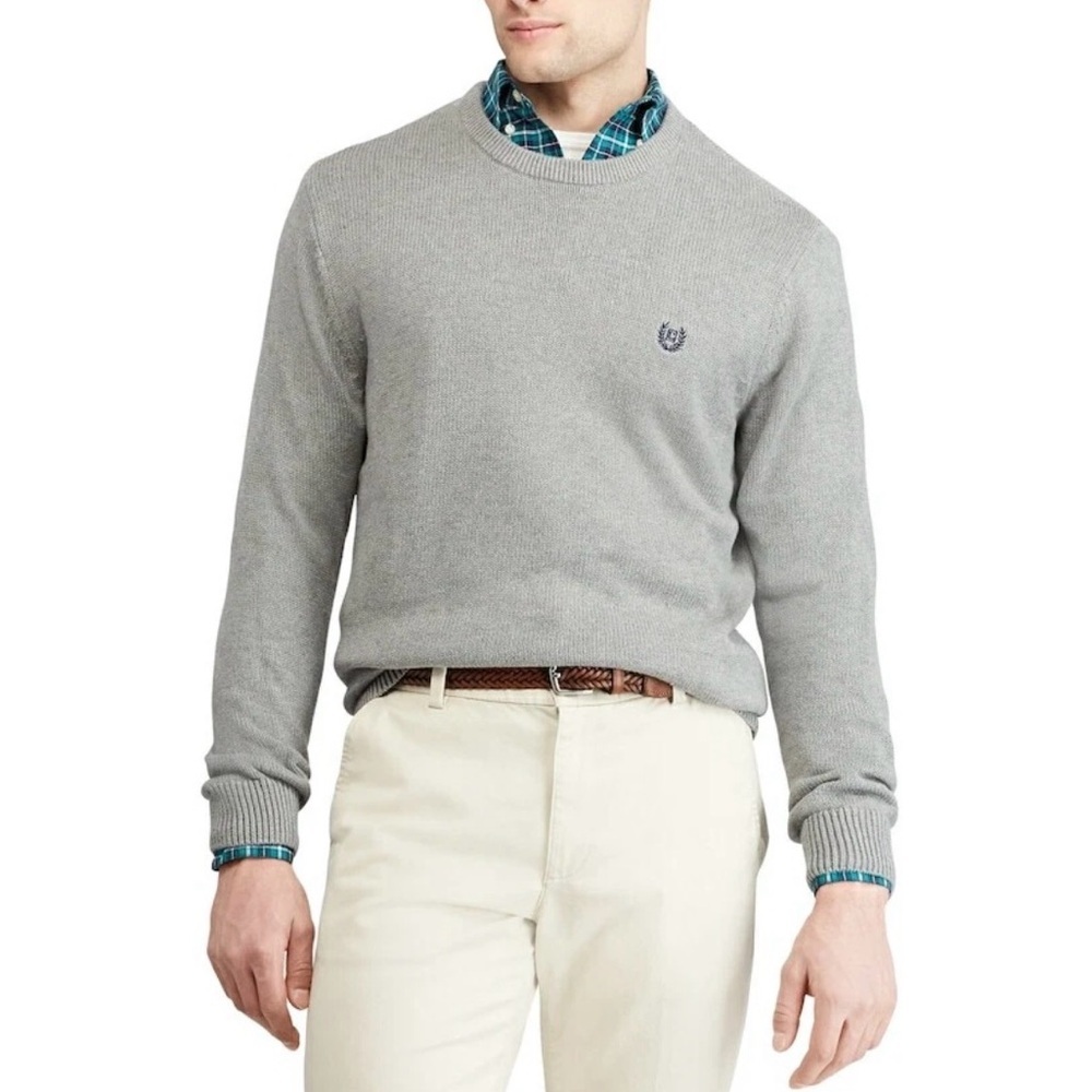 Chaps Men's Crew Neck Sweater-Medium